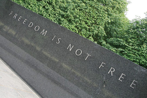 Korean War Memorial. Source: jepoirrier Flickr