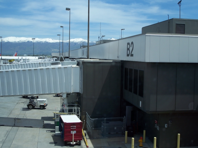 Here's gate B2 which is apparently the jetway that Jim Carey fell off from in the movie Dumb and Dumber.
 By: Neal Grosskopf
 At: 6:32:10 PM 6/5/2011